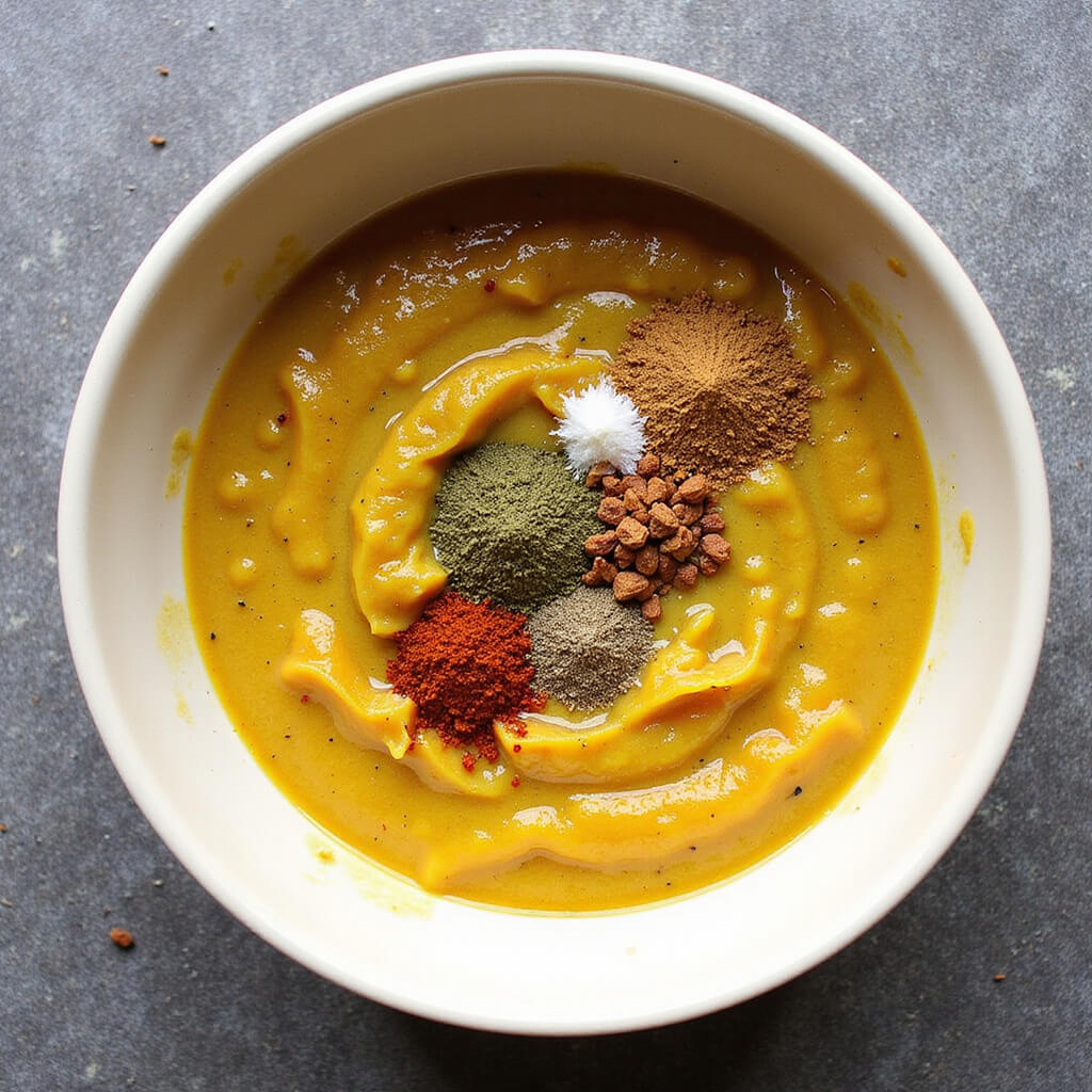 Person sautéing aromatic spices for daal in a pan