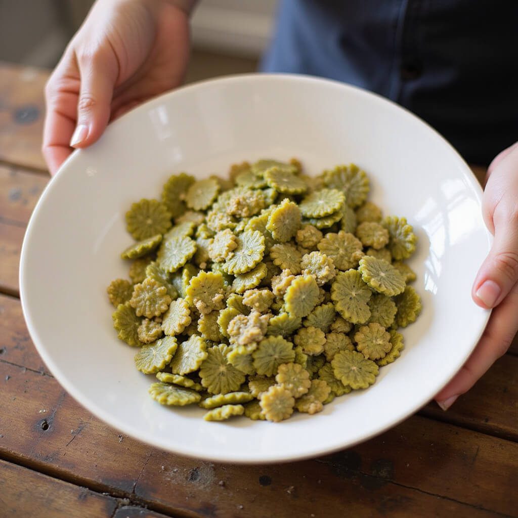 Preparing lentils in a well-equipped kitchen