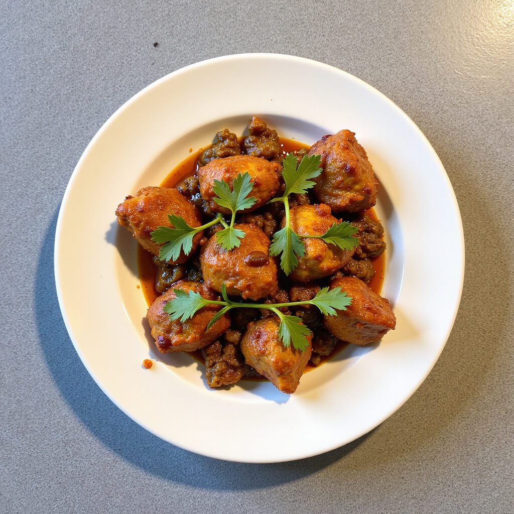 Aromatic spices blooming for Tikka Masala preparation