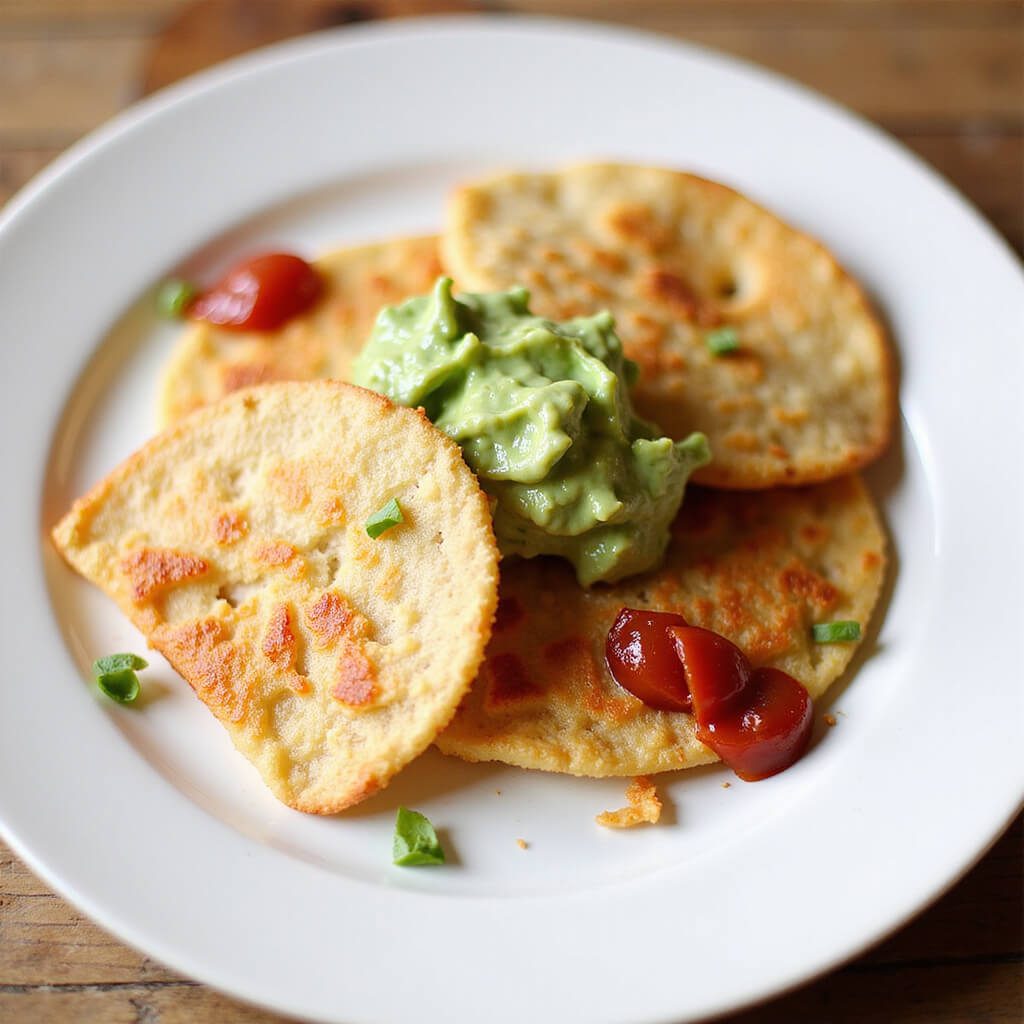 Golden crispy quesadilla served on a plate