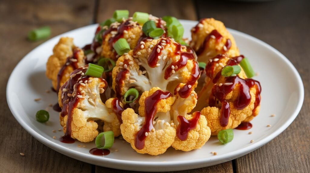 Vegan Sticky Sesame Cauliflower