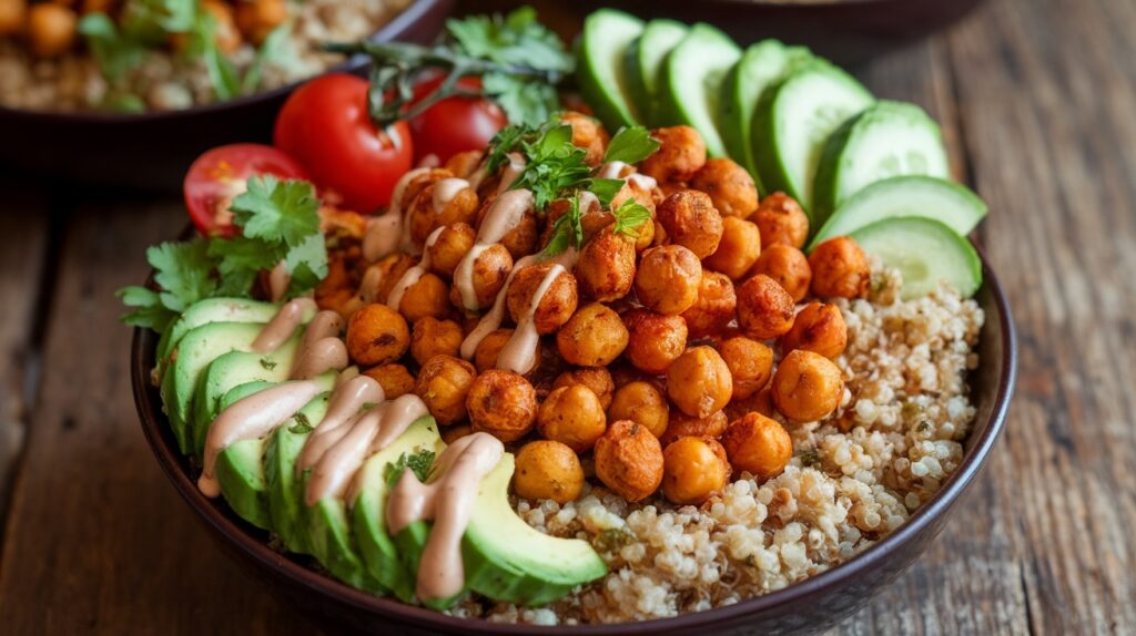 Vegan Harissa Chickpea Bowl