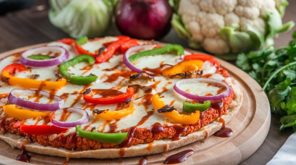 Vegan BBQ Cauliflower Pizza