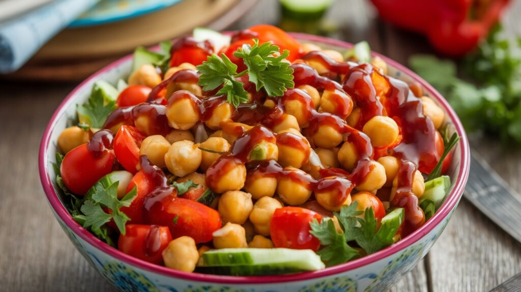 Vegan Barbecue Chickpea Salad