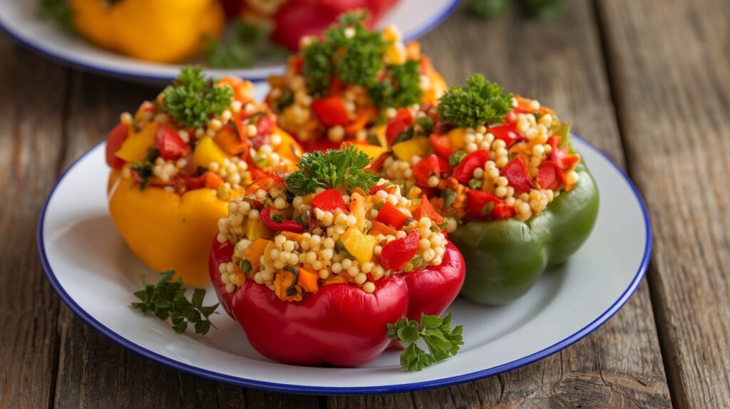 Vegan Stuffed Peppers with Couscous