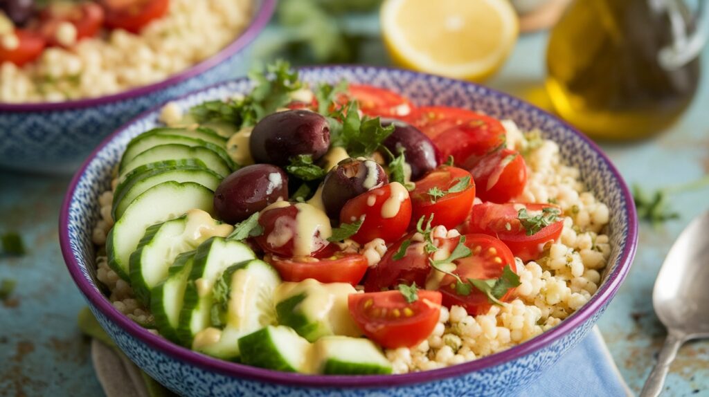 Vegan Mediterranean Couscous Bowl