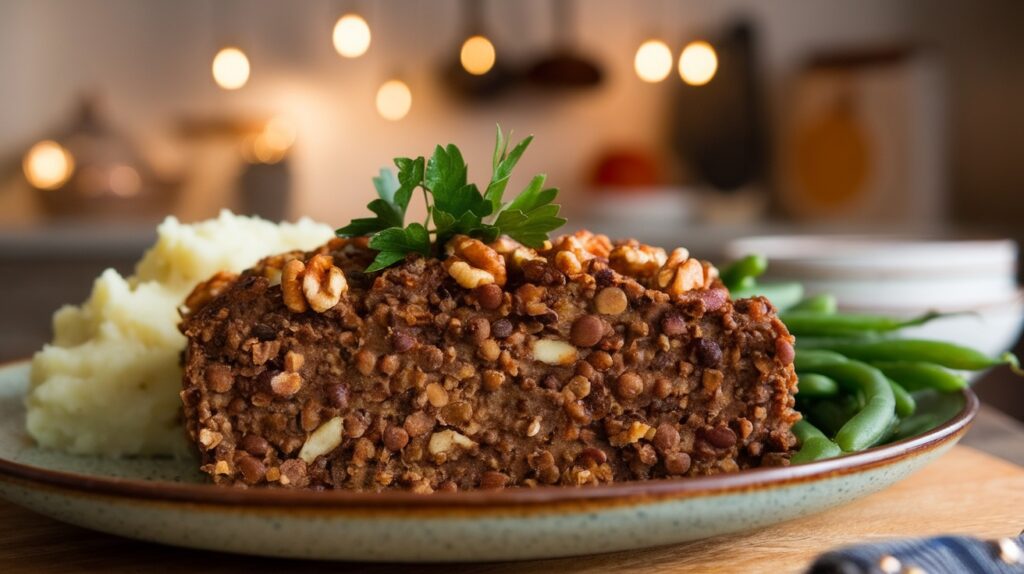 Vegan Lentil and Walnut Meatloaf
