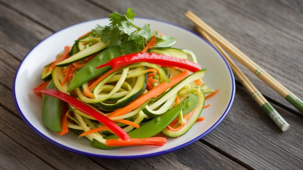 Vegan Thai-Inspired Zoodle Stir-Fry