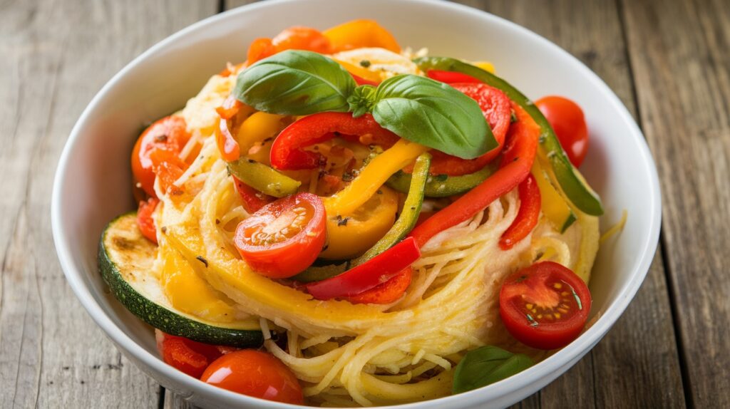 Vegan Spaghetti Squash Primavera
