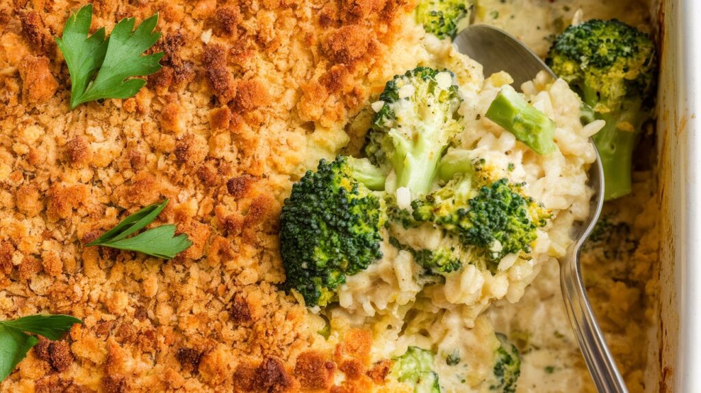 Vegan Broccoli and Rice Casserole