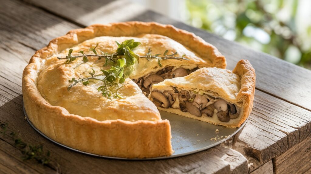 Vegan Mushroom and Leek Pie