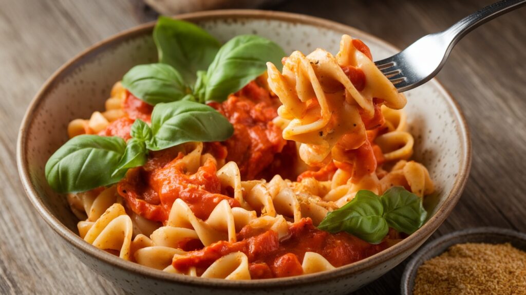 Vegan Roasted Red Pepper Pasta