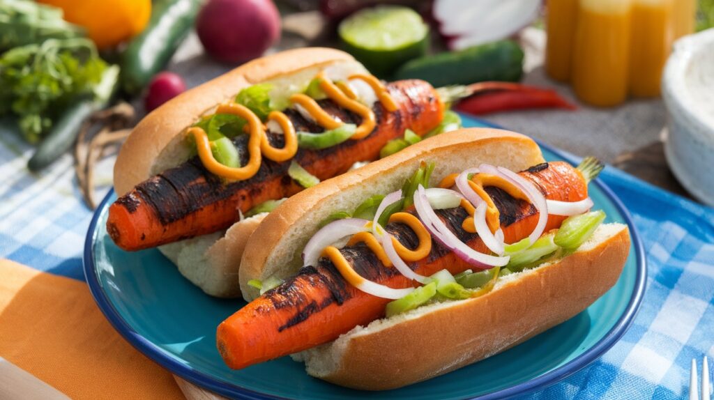 Vegan Smoky Carrot Dogs