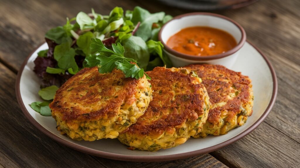 Vegan Spiced Lentil and Potato Cakes