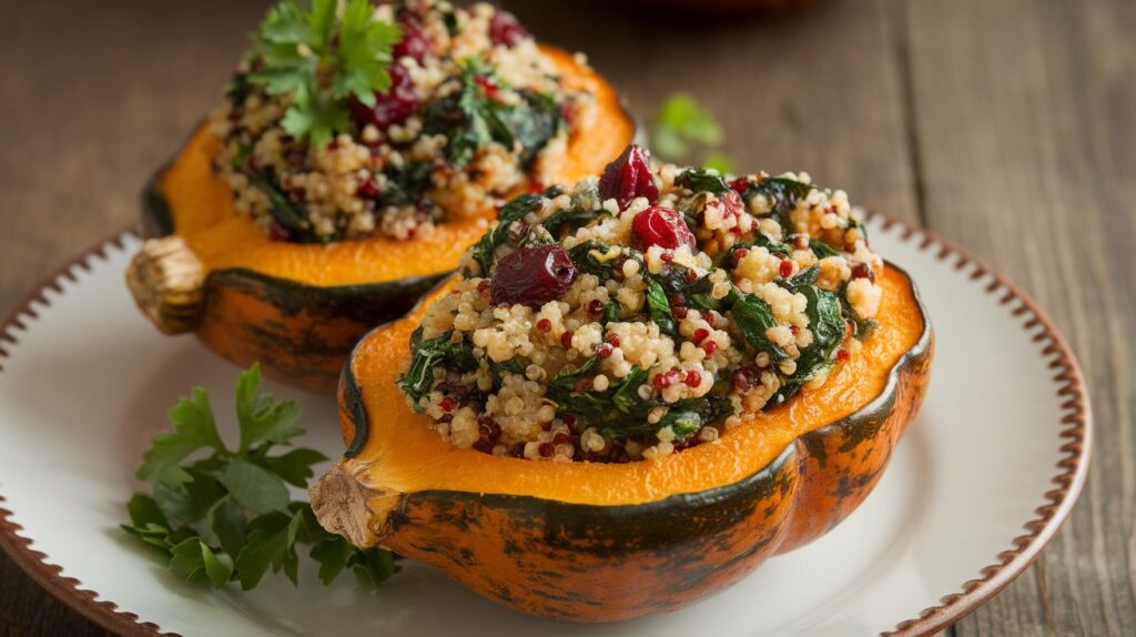 Vegan Stuffed Acorn Squash Recipe