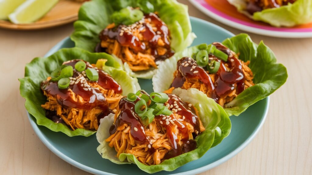 Vegan Teriyaki Jackfruit Lettuce Cups