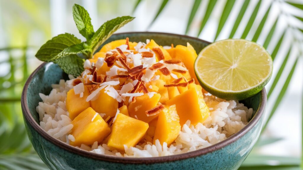Vegan Mango Coconut Rice Bowl