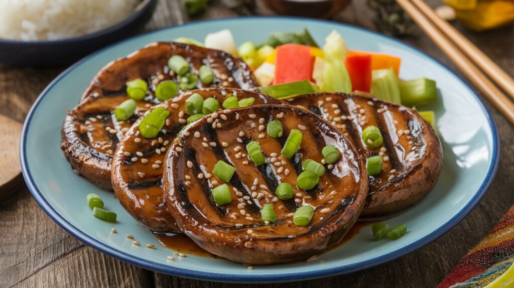 Vegan Teriyaki Portobello Mushrooms