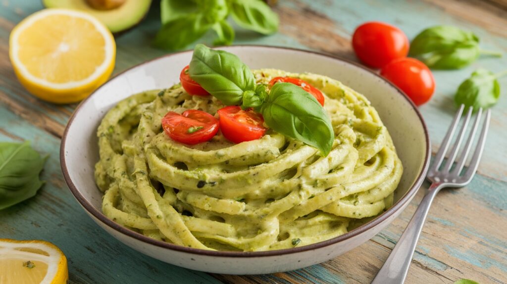 Vegan Avocado Pasta with Lemon