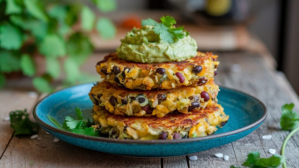 Vegan Black Bean and Corn Fritters