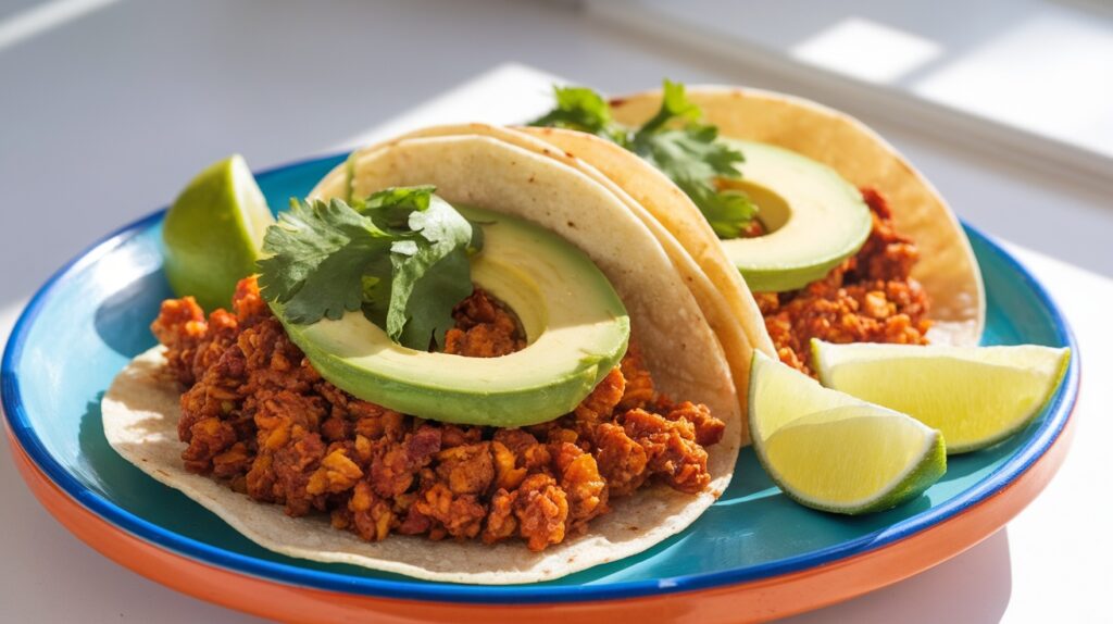 Vegan Chorizo Breakfast Tacos