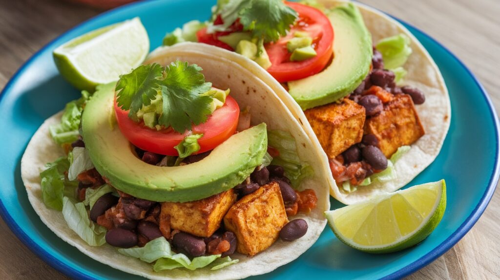 Vegan Tofu and Black Bean Tacos