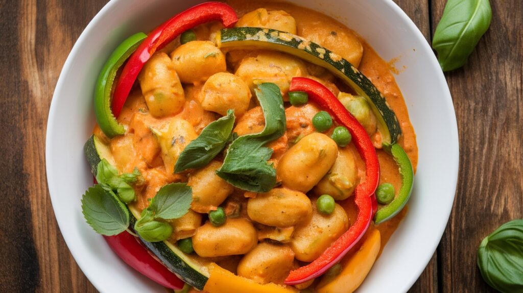 Vegan Thai Red Curry Gnocchi