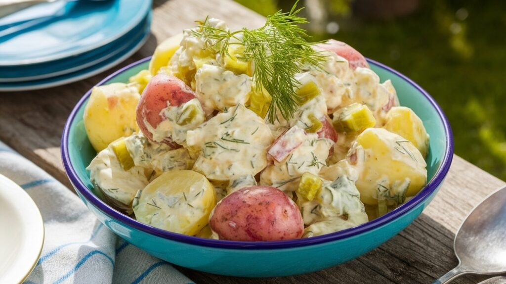 Vegan Dill Pickle Potato Salad
