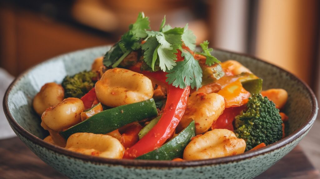 Vegan Spicy Gnocchi Stir-Fry
