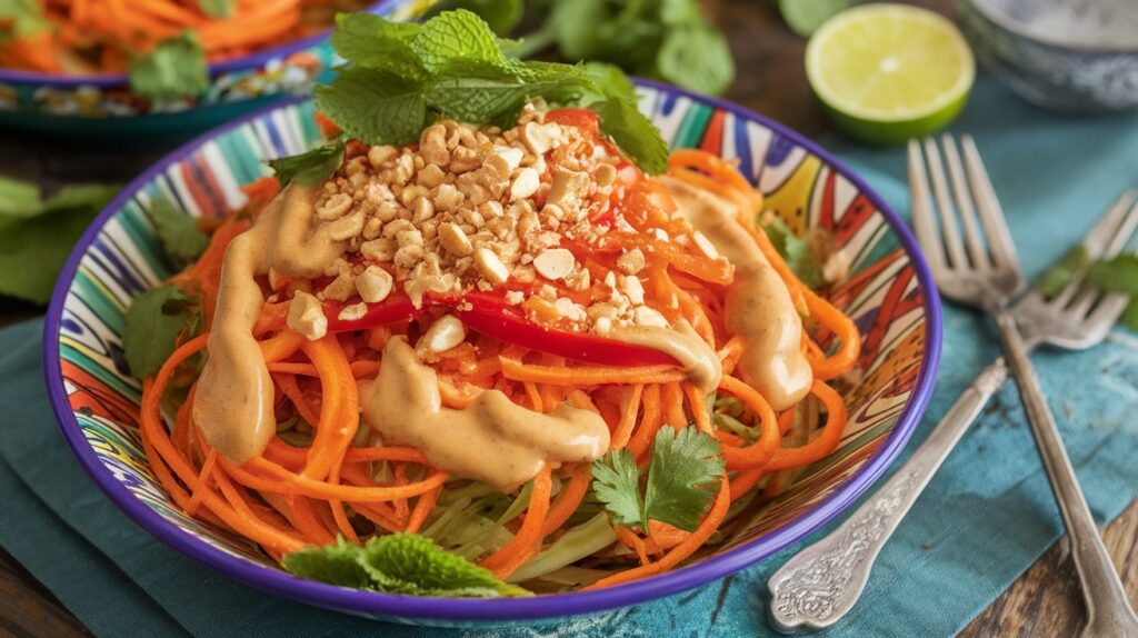 Vegan Thai Carrot Noodle Salad