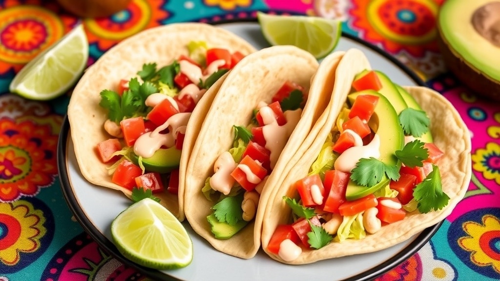 Vegan Spicy Cashew Cream Tacos