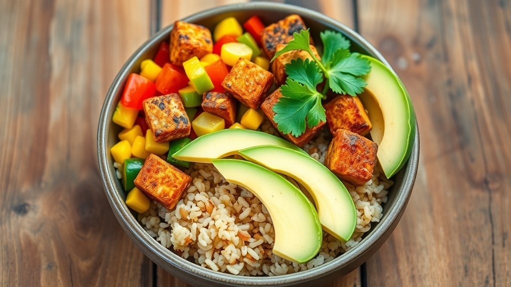 Vegan Chipotle Tofu Rice Bowl
