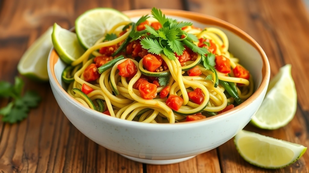 Vegan Spicy Chipotle Zoodles