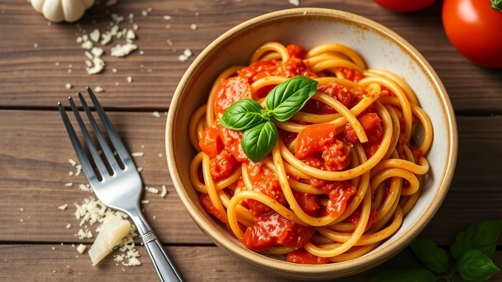 Vegan Creamy Tomato Garlic Pasta