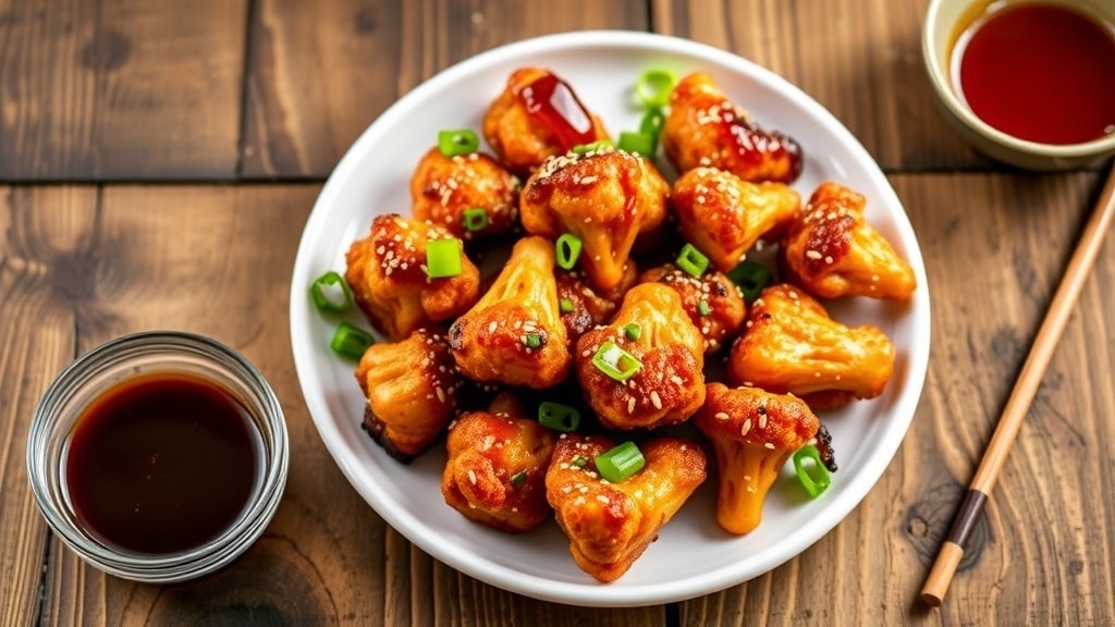 Vegan Baked Teriyaki Cauliflower Bites