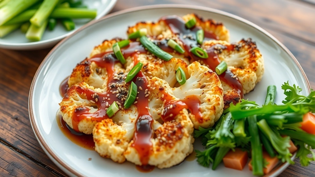 Vegan Sesame Roasted Cauliflower Steaks