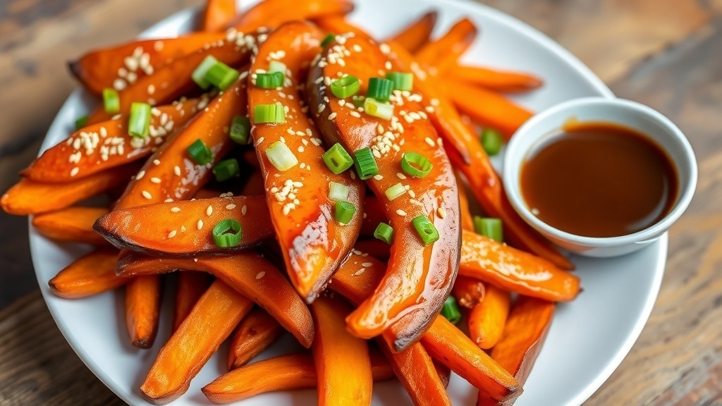 Vegan Teriyaki Sweet Potato Fries