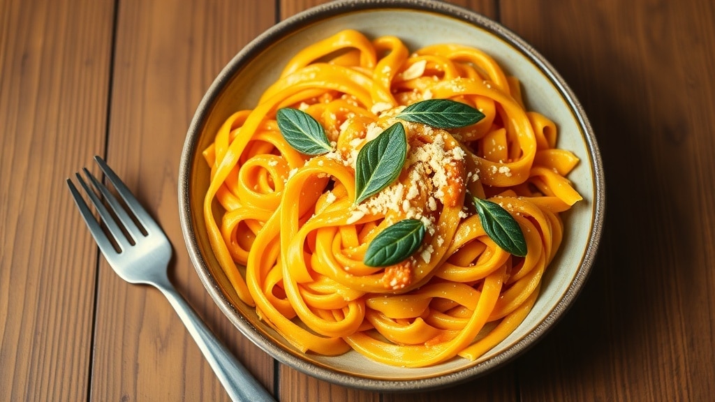 Vegan Creamy Pumpkin Sage Pasta