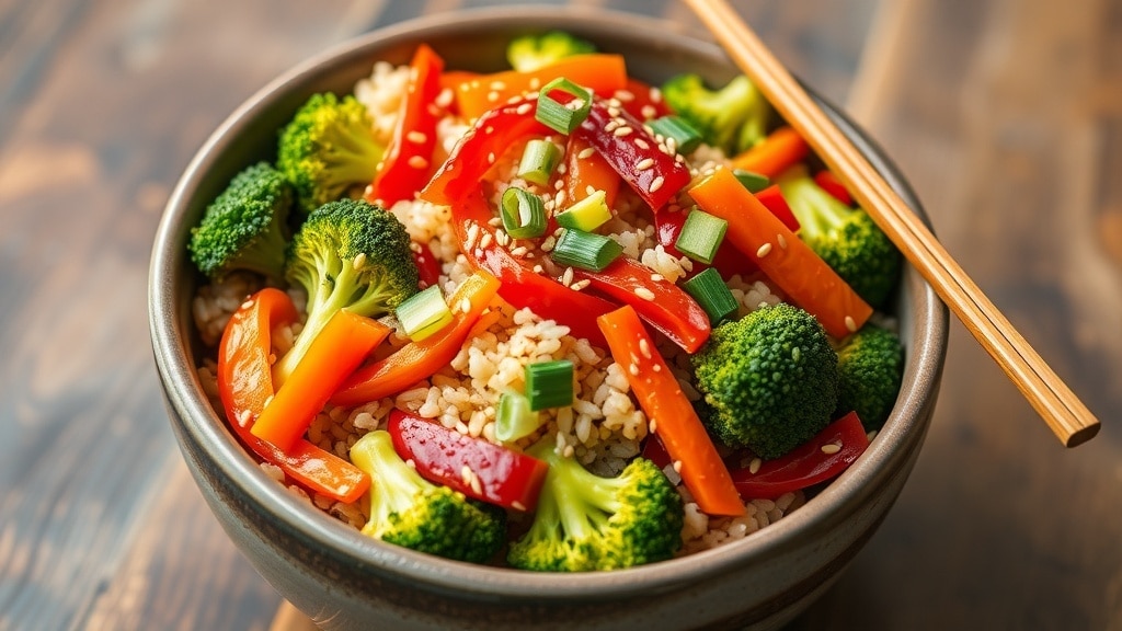 Vegan Teriyaki Broccoli Rice Stir-Fry