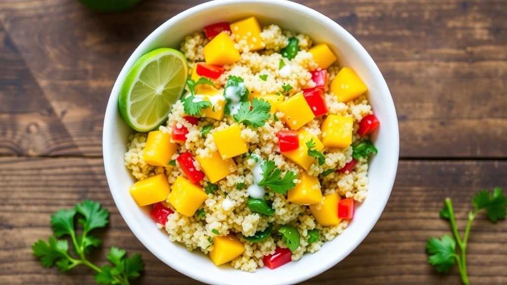 Vegan Mango Lime Quinoa Salad
