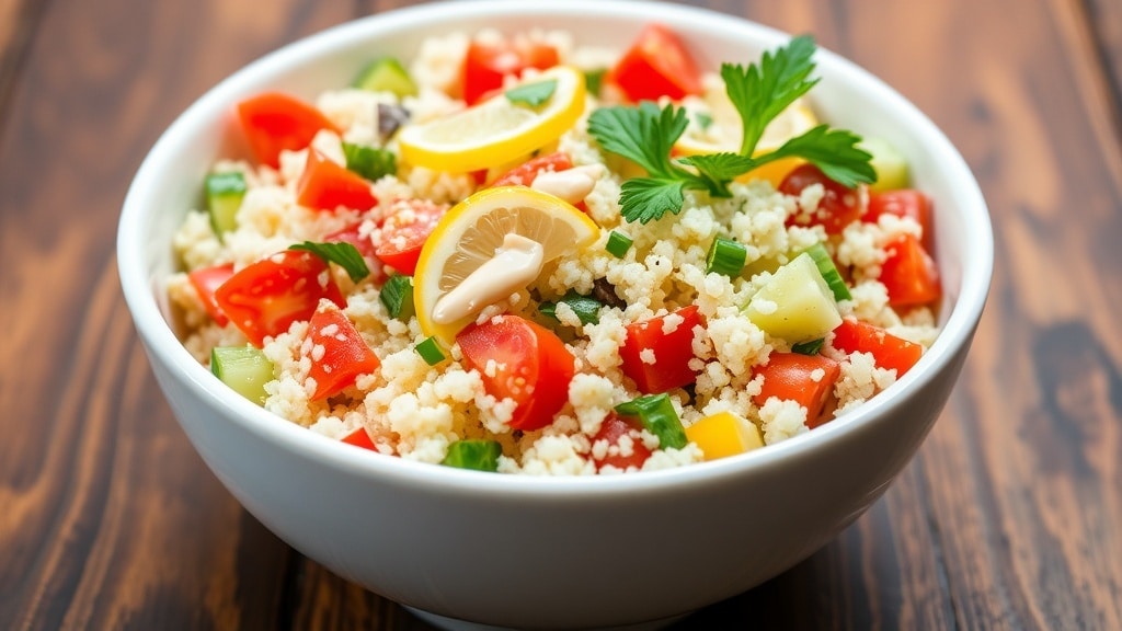 Vegan Lemon Herb Couscous Salad