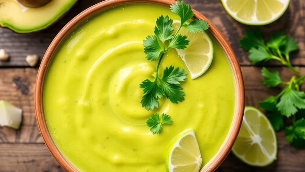 Vegan Creamy Avocado Lime Soup