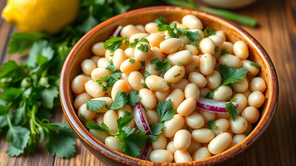 Vegan Garlic Herb White Bean Salad