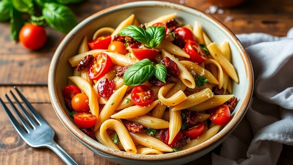 Vegan Sun-Dried Tomato Pasta Salad