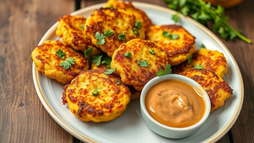 Vegan Zucchini Chickpea Fritters