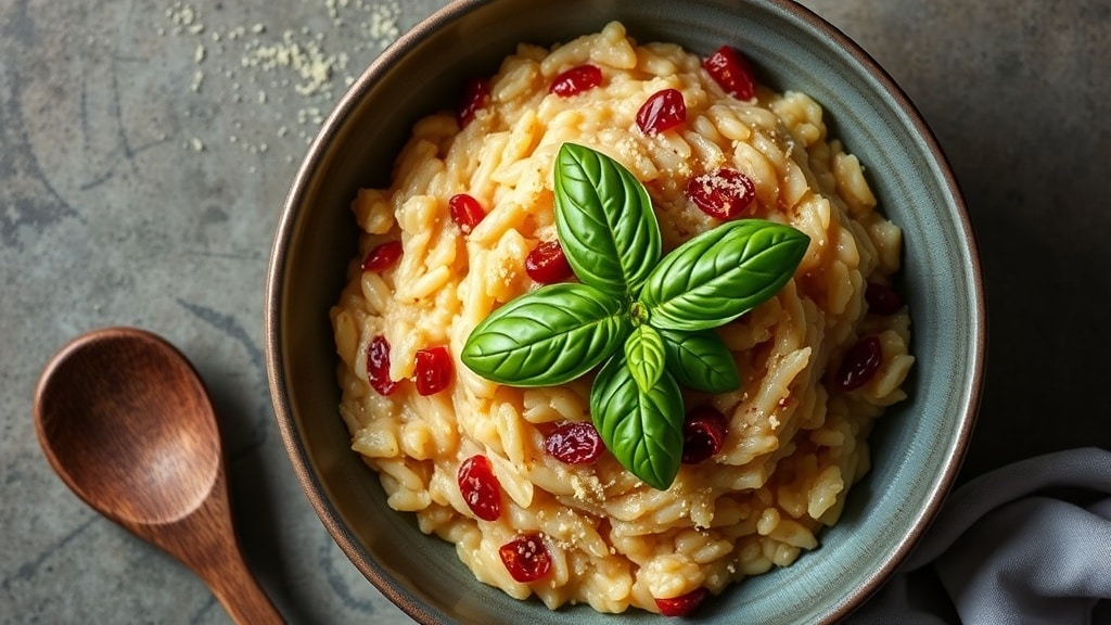 Vegan Creamy Sun-Dried Tomato Risotto