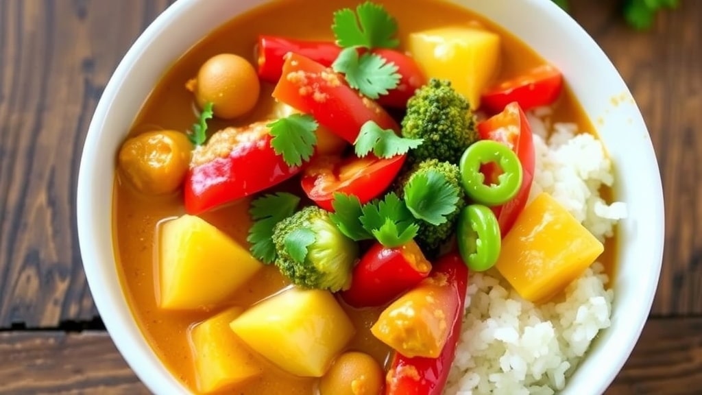 Vegan Thai Pineapple Peanut Curry