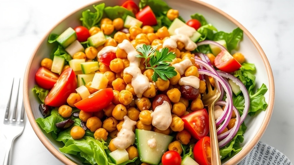 Vegan Chickpea Shawarma Salad