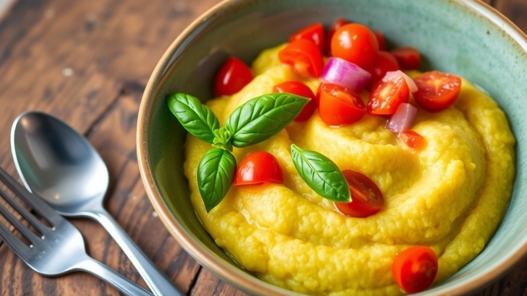 Vegan Polenta Bowls with Tomato Relish