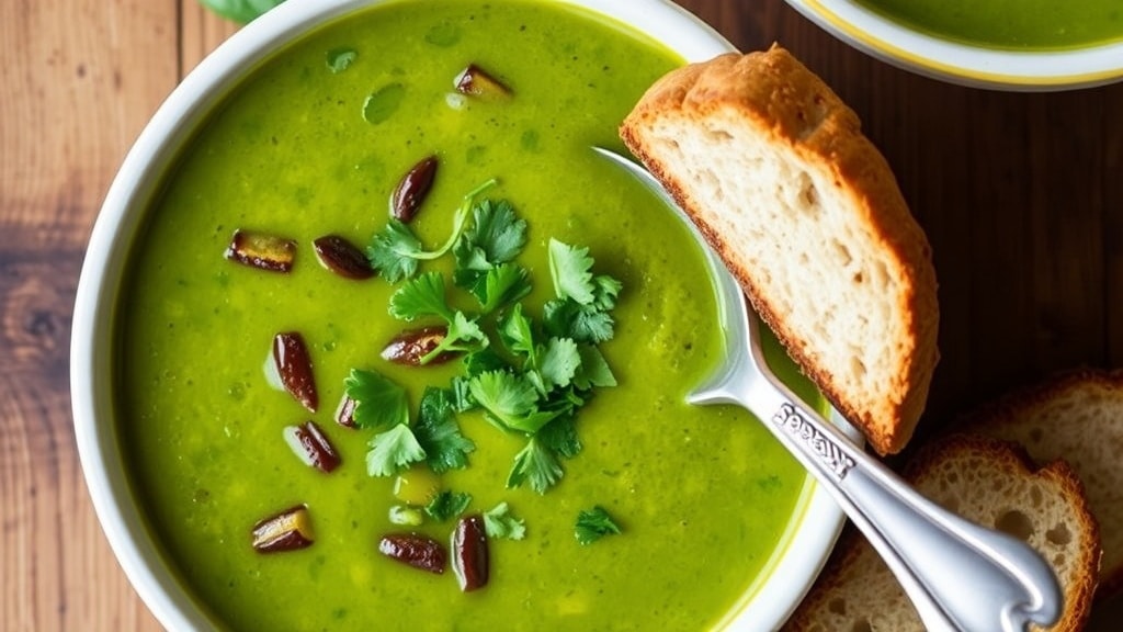 Vegan Roasted Poblano Pepper Soup
